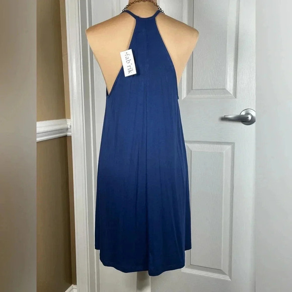 Fab’rik Blue Dress, Sleeveless With Racer‎ Back. Woman’s Size S - Picture 6 of 6